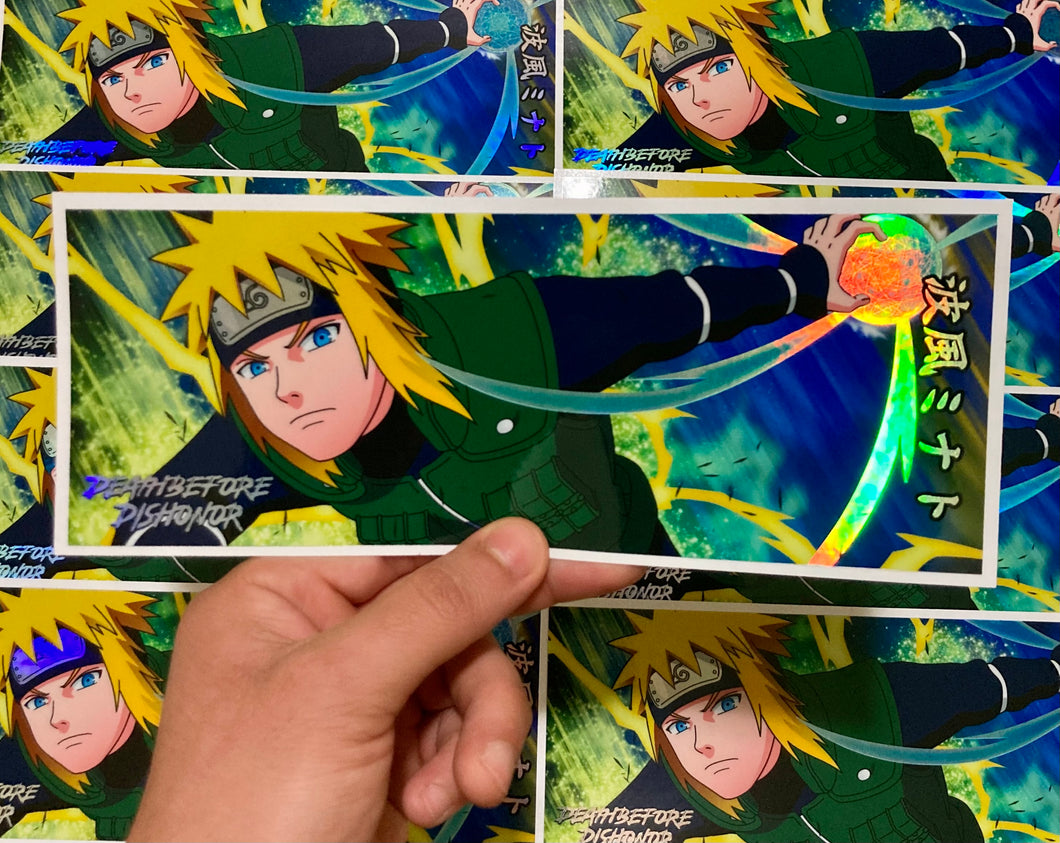 Minato “Yellow Flash” Spot Holo Slap Sticker